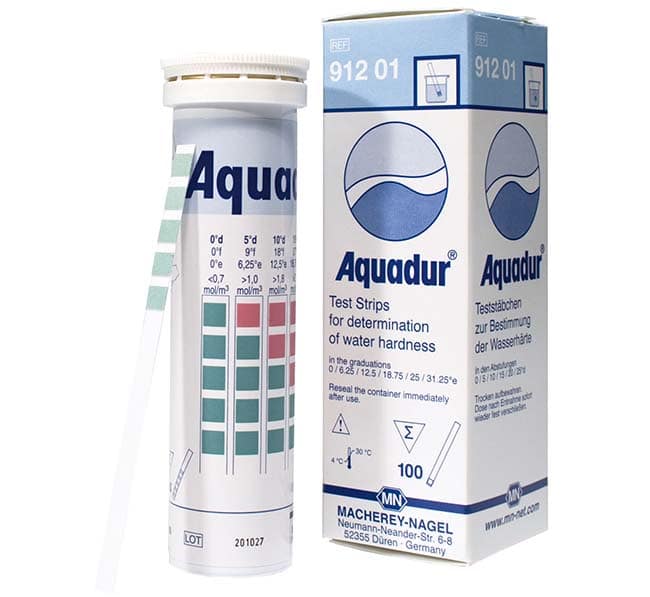 Die Wasserhärten selber messen mit Teststäbchen von Aquadur